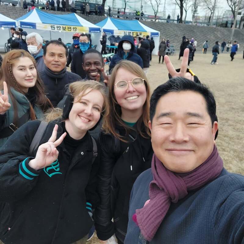 Kim Byeong-yeon and Rebekah Hyer.